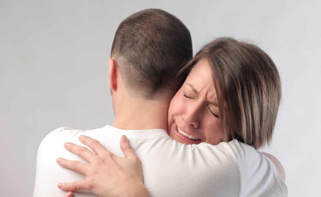 Is Trust Causing The Disconnection In Your Marriage? 6 Wife crying with husband